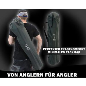 Produktbild für Campingstuhl Angel-Berger Luxus 180-00001, grün, bis 150 kg