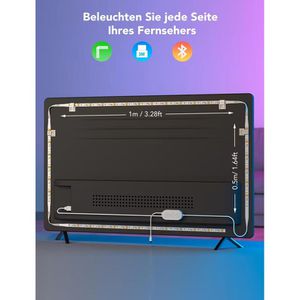 Produktbild für LED-Streifen Govee Backlight, dimmbar, weiß + RGB