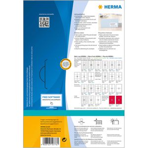 Produktbild für Inkjet-Etiketten Herma 10776, Special, weiß matt