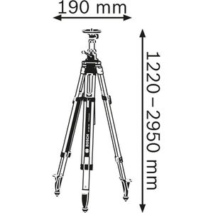 Produktbild für Baustativ Bosch 0601091A00, BT 300 HD Professional