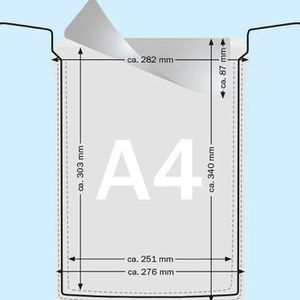 Produktbild für Kennzeichnungstasche Sprintis A4 hoch