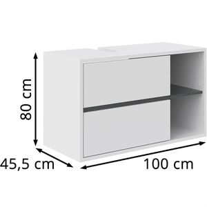 Produktbild für Waschbeckenunterschrank Vicco Viola, hängend