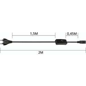 Produktbild für Netzkabel Hama 223274, 2-polig, 2 m
