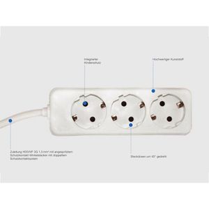 Produktbild für Steckdosenleiste Bachmann Selly, mit 1,5m Kabel