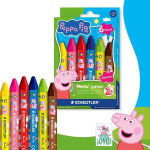 Produktbild für Wachsmalstifte Staedtler Noris junior Peppa Pig 224