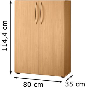 Produktbild für Aktenschrank Hammerbacher B-Serie, aus Holz