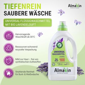 Produktbild für Waschmittel AlmaWin Vollwaschmittel Lavendelduft