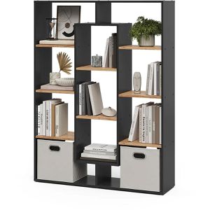 Produktbild für Bücherregal Vicco 07502, anthrazit / eiche