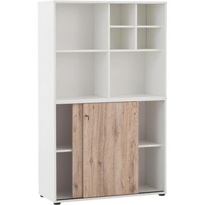 Produktbild für Kombischrank Möbelpartner Serie 400, wildeiche / weiß