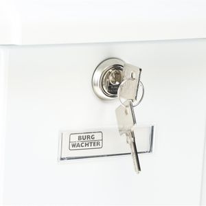 Produktbild für Briefkasten Burg-Wächter Olymp 916 W, weiß, aus Stahl