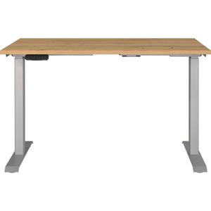 Produktbild für Schreibtisch Germania Jet, 7907-638, eiche / silber