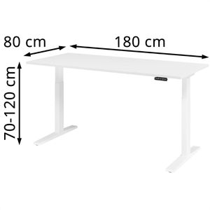 Produktbild für Schreibtisch Hammerbacher XMKA 19, weiß / weiß
