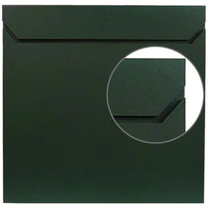 SafePost Briefkasten ScanPro 800 RAL6009, grün, aus Stahl, Zeitungsfach, 38x38x10 cm