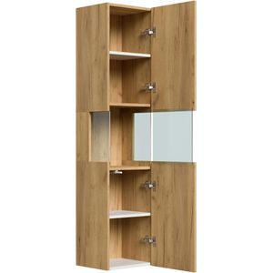 Produktbild für Badmöbel-Set Posseik Limes 60, eiche gold, 3-teilig