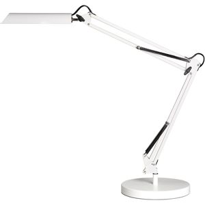 Schreibtischlampe Unilux Swingo, weiß, LED, dimmbar