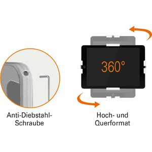 Produktbild für Tablet-Halterung myWall HT 37, schwarz