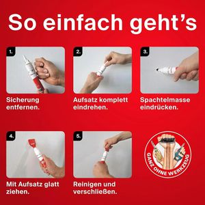 Produktbild für Spachtelmasse Fischer 564378, Reparaturspachtel