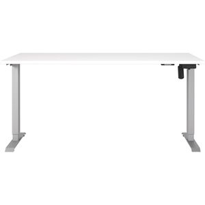 Produktbild für Schreibtisch Germania Profi 3.0, 8024-639, weiß / silber