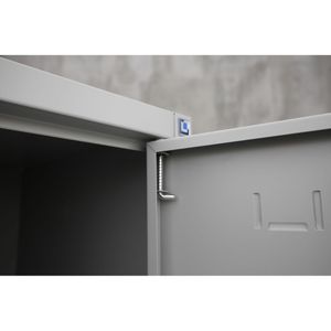 Produktbild für Spind Lüllmann 525100, Z-Spind, lichtgrau