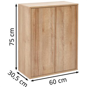 Produktbild für Bad-Hängeschrank Fackelmann Finn 84612, matt asteiche