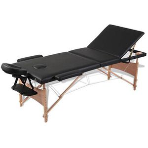 Massageliege vidaXL Massagetisch, aus Holz, mit Armauflage