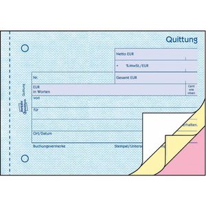Produktbild für Quittungsblock Zweckform 1737, A6 quer