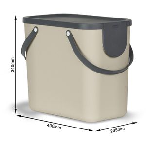 Produktbild für Mülleimer Rotho Albula 1024907422, Cappuccino