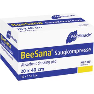 Produktbild für Saugkompressen Meditrade BeeSana, 2-lagig, unsteril
