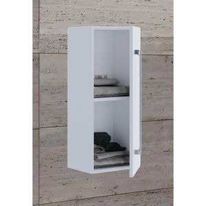 Produktbild für Bad-Hängeschrank VCM Badinos 914885, matt weiß