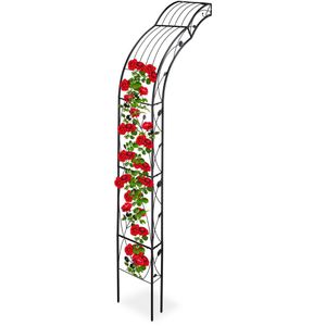 Produktbild für Rosenbogen Relaxdays 10030854, schwarz