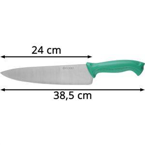 Produktbild für Kochmesser Hendi HACCP 842713, mit Kunststoffgriff grün