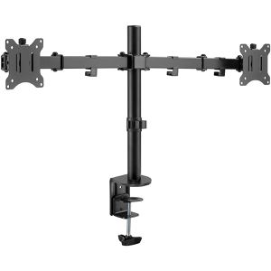 Produktbild für Monitorhalterung Goobay Dual Flex 58529, VESA 75 &amp; 100 mm