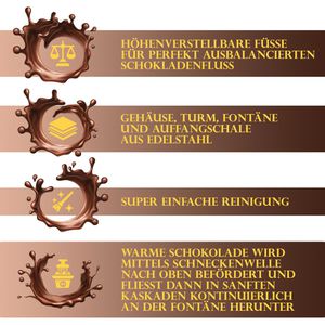 Produktbild für Schokobrunnen Clatronic SKB 3248, inox, 170 Watt