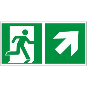 Produktbild für Hinweisschild Abtec ISO 7010 E002+E005 Folie