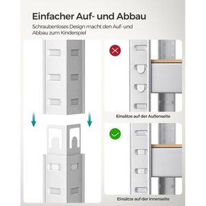 Produktbild für Schwerlastregal Songmics 5 Holzböden