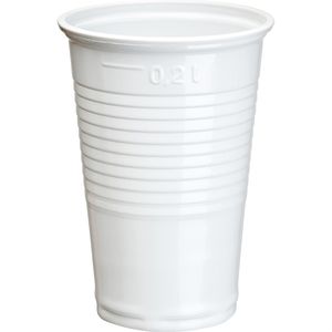 Trinkbecher Papstar 16117, weiß, PP