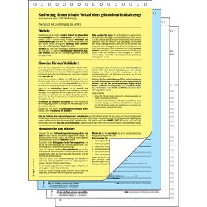 Produktbild für Kaufvertrag Sigel KV440, für gebrauchtes Kfz, A4