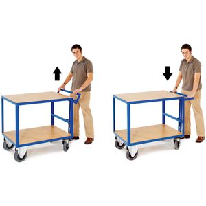 Produktbild für Tischwagen Rollcart T06-7528, aus Metall &amp; Holz