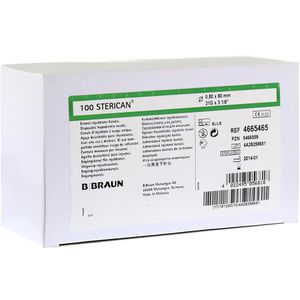B.Braun Kanülen Sterican, spitz, 100 Stück, steril, 21G x 3,125 Zoll, Ø 0,80 x 80mm , 100 Stück