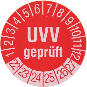 Prüfplaketten Böttcher-AG PT98V30-22 UVV geprüft