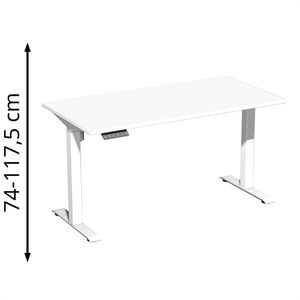 Schreibtisch Geramöbel Elevate Home, weiß / weiß