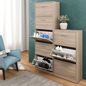 Produktbild für Schuhschrank Vicco Gizmo, sonoma eiche