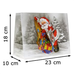 Produktbild für Geschenktüte Böttcher-AG Weihnachtsmänner quer