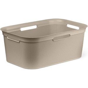 Wäschekorb Rotho Brisen, cappuccino, mit 4 Griffen