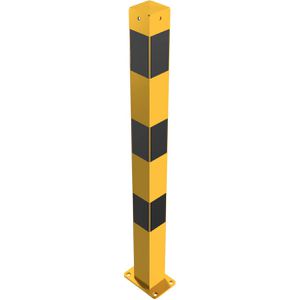 Produktbild für Absperrpfosten Schake 470PBG/2, 2 Ösen, schwarz/gelb, Metall