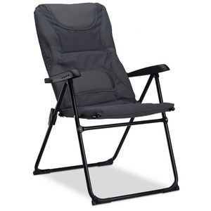 Campingstuhl Relaxdays 10021005, grau, bis 130 kg