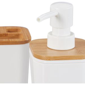 Produktbild für Badaccessoires-Set Relaxdays 10026129, 4-teilig