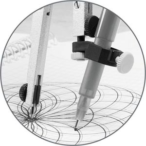 Produktbild für Zirkel Faber-Castell 174035, 3-teilig