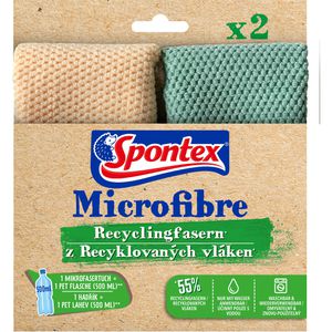 Allzwecktuch Spontex Microfibre Recyclingfasern, 30 x 30 cm