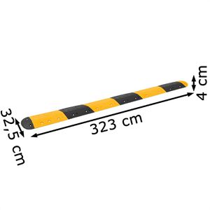 Produktbild für Fahrbahnschwelle vidaXL Bodenschwelle, 3157047, aus Gummi